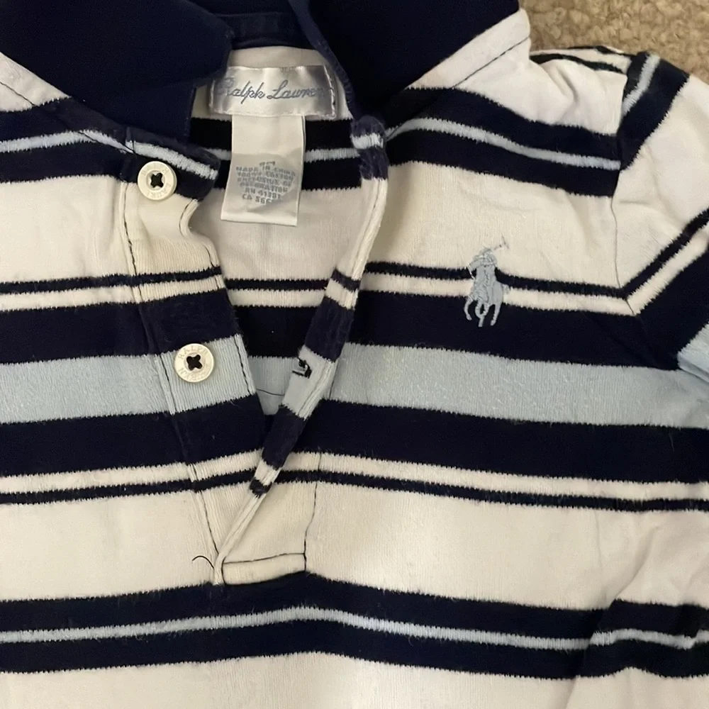 Ralph Lauren 9M Baby Onesie, Some Stains (See Pics)